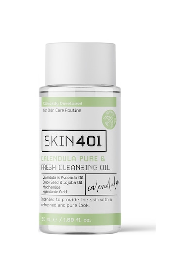 Skin401 Kalendula Saf & Tazeleyici Cilt Temizleme Yağı 50ml Seyahat Boy