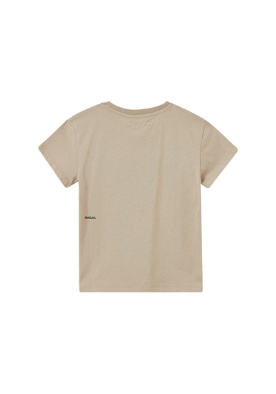 Pangaia Organik Pamuklu Unisex T - Shirt - Taş Rengi Stone