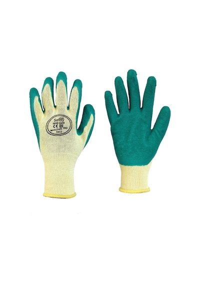 Maxsafety Lateks Kaplı Iş Eldiveni (Sarı-Yeşil) No:10 1 Çift