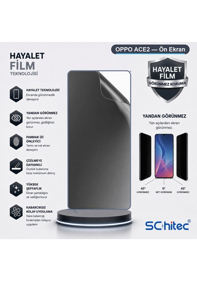 Oppo Ace2 Uyumlu Ön Yüzey Hayalet Privacy Hidrojel Ekran Koruyucu 02238408