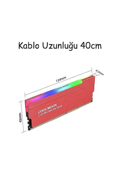 Coolmoon Argb Pasif Ram Soğutucu 5V3Pin Masaüstü Ram Soğutucu Kırmızı Coolmoon Argb Pasif Ram Soğutucu 5V3Pin Masaüstü Ram Soğutucu Kırmızı