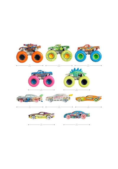 Karanlıkta Parlayan Monster Trucks Araç Seti, Eğlenceli Oyun