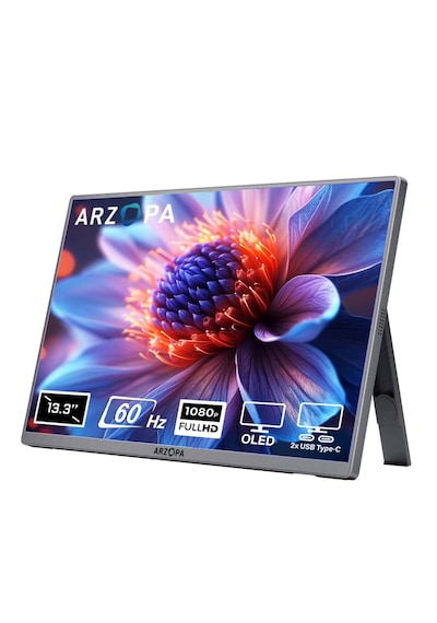Arzopa A3c Pro 13.3 İnç 60hz 1ms Full Hd Oled Type-c Taşınabilir Monitör