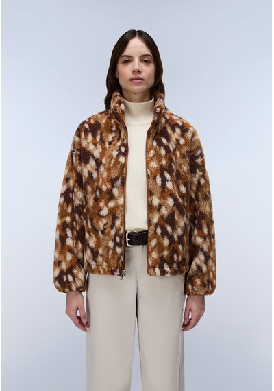 Napapijri T-shima W Kadın Polar-33983 Kahverengi
