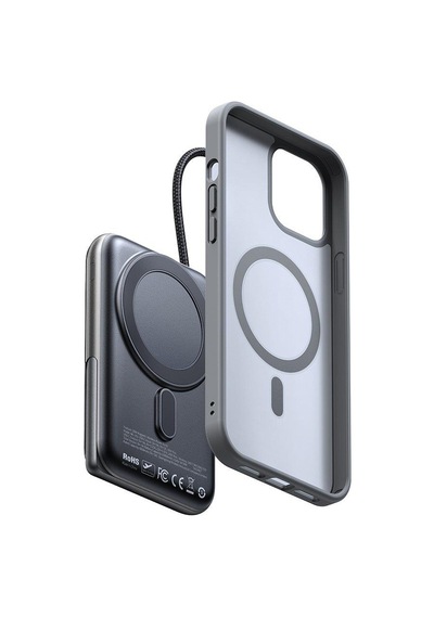 Mcdodo Mc-1811 10.000 Mah Manyetik Kablosuz Şarj Cihazı Dahili Type-c Siyah