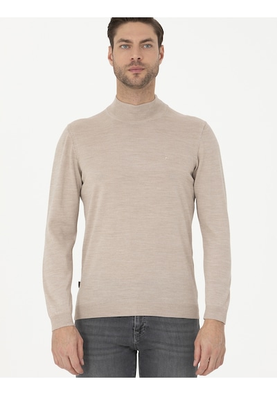 Pierre Cardin Erkek Taş Triko Kazak 50270055-vr049 Taş