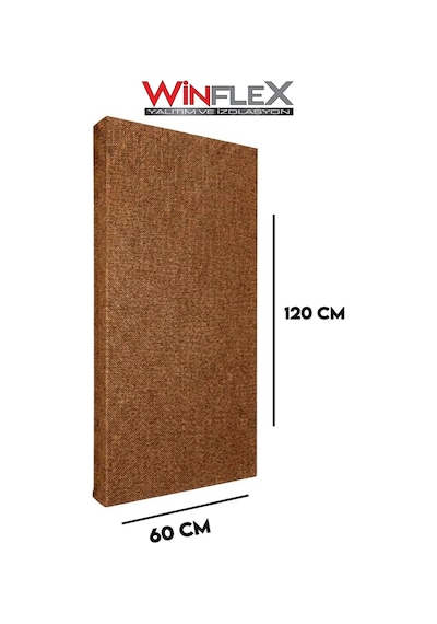 Akustik Kumaş Kaplı Panel-60x120cm Kahverengi