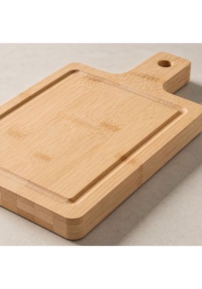 Kalın Bambu Kesme Tahtası - Büyük Boy Antibakteriyel Yıkanabilir Doğrama Tahtası 37x17x2.5cm Diğer