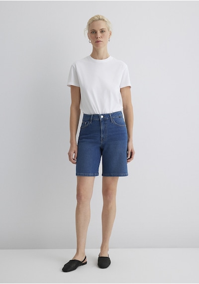 Mavi - Eliana Casual Koyu Mavi Jean Şort 1411221-89749 Koyu Mavi