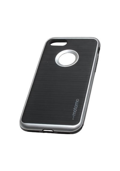 Zore Apple Uyumlu iPhone 7 Plus İle Motomo Silikon Kılıf Light Silver