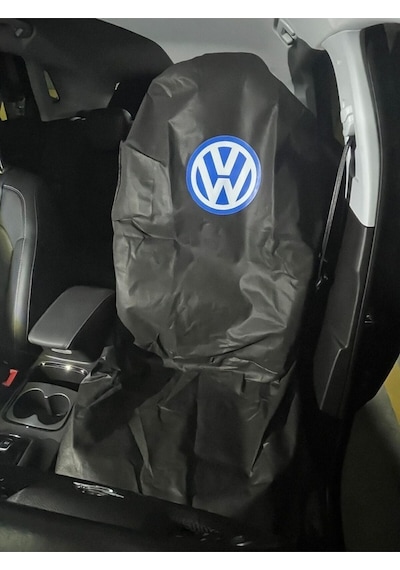 Baskılı Koltuk Kılıfı Volkswagen Bez Servis Koruma Kılıf 2 Adet