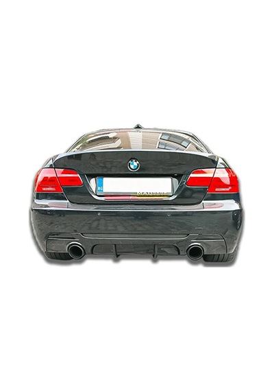 Bmw E92 M Technic Difüzör Difizör Plastik Parlak Siyah 2007-2013 3 Serisi Arka-bodykit-ek-karlık