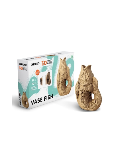 Cartonic 3d Puzzle - Fısh Vase