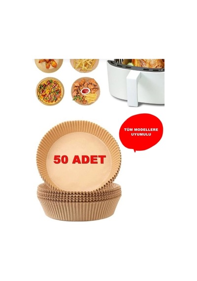 Pişirme Kağıdı Airfryer Xxl Xl Airfryer Yağlı Kağıt Xiaomi Philips Tüm Markalara Uyumlu 50 Adet
