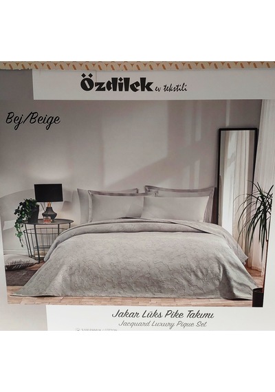 Özdilek Rf-bej-jakar Lux Z Tek Kiş.pike Takımı 2 Yastık Kılıflı