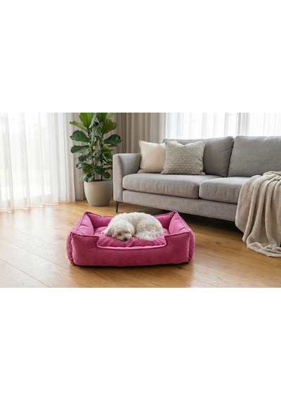 Brt Pet Kedi Yatağı, Küçük Irk Köpek Yatağı 60x45 Pembe