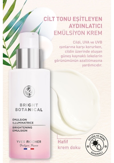 Yves Rocher Leke Ve Kırışık Karşıtı Bitkisel Bakım Bright Botanical - E Vitamini - 30 Spf Emülsiyon Krem-50 ML