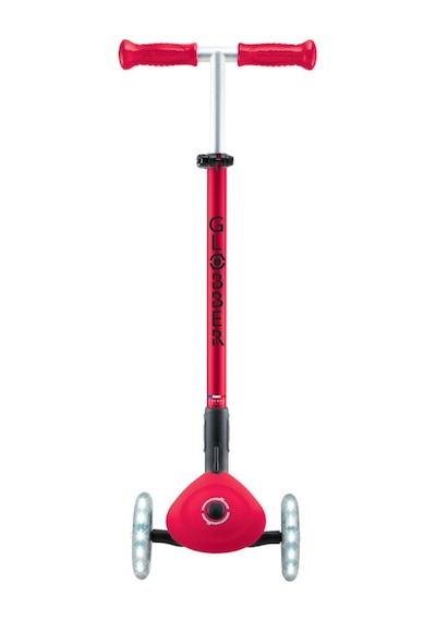 Globber Elite Deluxe Işıklı Scooter - Kırmızı