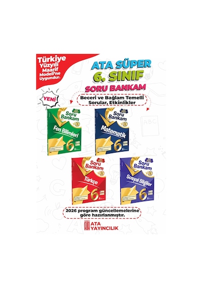 6. Sınıf Tüm Dersler Süper Soru Bankam Set