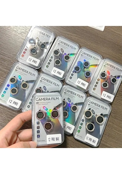 Apple Uyumlu iPhone 13/13 Mini Silver Gümüş Kamera Koruyucu Lens Koruyucu