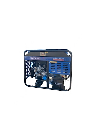 Factor KDK15000RE 15KVA Marşlı Monofaze Dizel Jeneratör