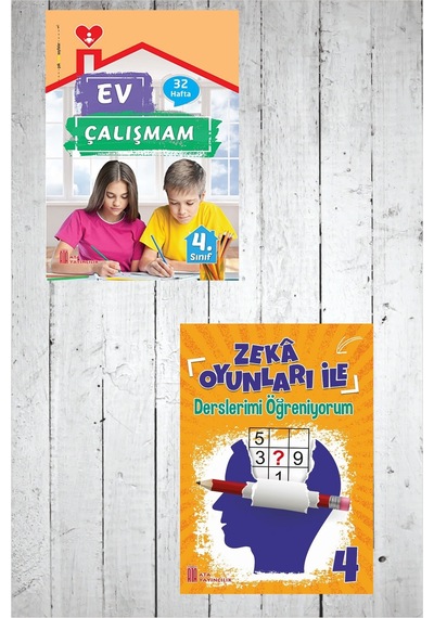 4.sınıf Ev Çalışmalarım + zekâ Oyunları İle Derslerimi Öğreniyorum