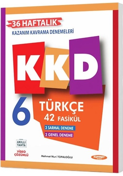 Kurmay 2026 6. Sınıf Türkçe Kazanım Kavrama Denemeleri Kkd 42 Fasikül Güncel Müfredat