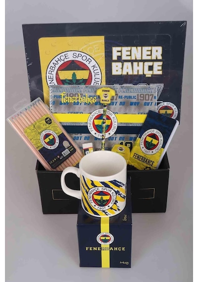 Dekomus İle Özel Kutulu Fenerbahçe "Full" Kırtasiye Seti