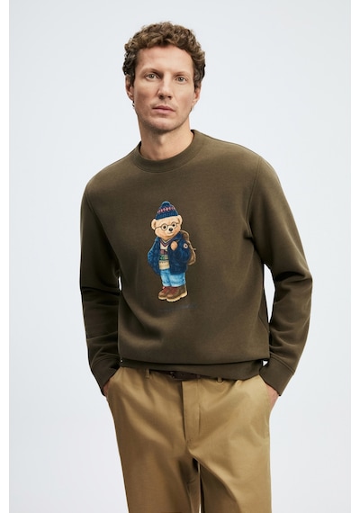 Lufian Mıles Erkek Sweatshirt Kahverengi Kahverengi 112030201100400