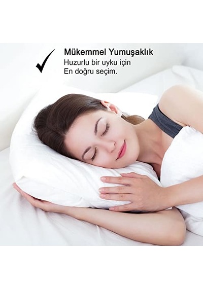 Vionel Home 900 Gr Antialerjik Boncuk Silikon Dolgulu Yastık 2 Adet Açık Bej