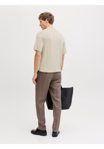 Jack & Jones William Strcuture Erkek Bej Polo Tişört 12291042-ans Krem