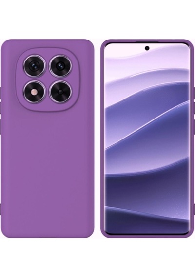 Redmi Note 14 Pro Plus Uyumlu Silikon Kılıf - Pastel Renk Tonu Esnek Tam Koruma Kapak  - Mor