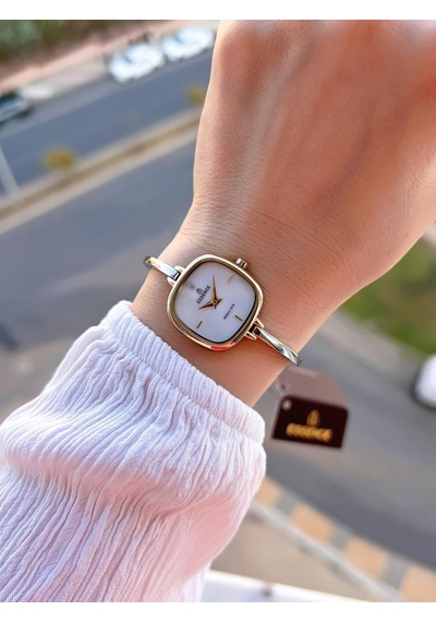 Essence Vintage Seri Küçük Kasa Çelik Kararma Renk Atma Yapmaz Kadın Kol Saat+bileklik Bd1222.220 Sarı