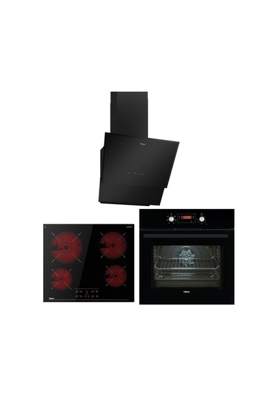 Teka HAK 627 BK - TBC 64010 - TVT 60.1 BK Siyah Ankastre Set