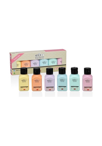 Artdeco Akrilik Boya 6x75ml Set - Pastel Renkler 0,15 L