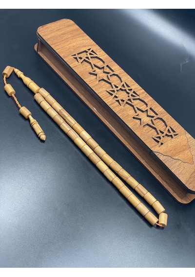 El Yapımı Şimşir Tespih 11x7 Mm No:3