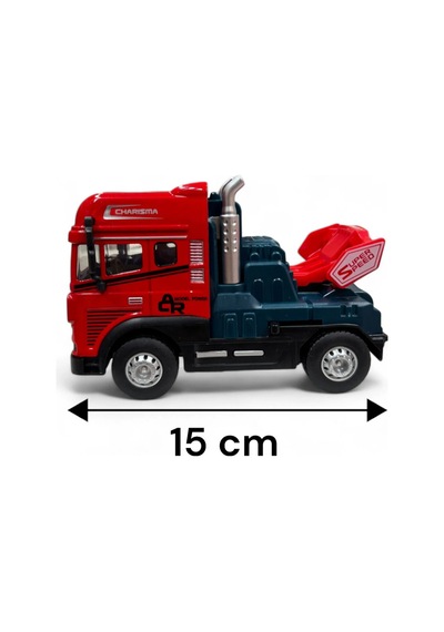 Sürtmeli Die-cast Çekici Kamyon Oyuncağı - 15 Cm Işıklı Sesli Çocuk Model Araba