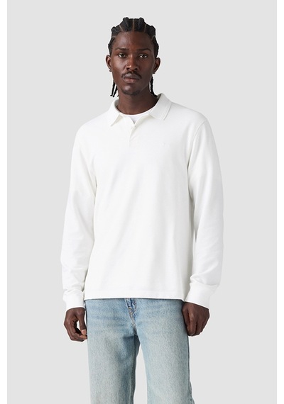 Levi's Erkek Orıgınal Beyaz Uzun Kollu Polo Yaka Beyaz Sweatshirt - 00aut-0000