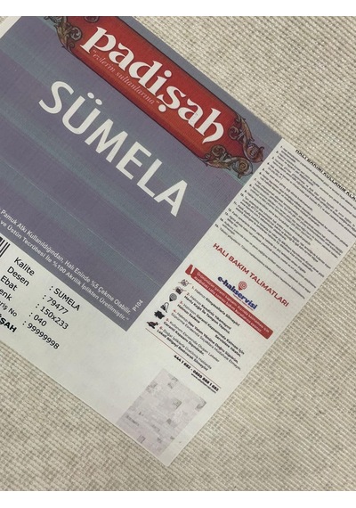 Padişah Halı Sümela 79477 040 Serisi Akrilik Salon Oturma Yatak Odası Halısı Gri - Yeşil