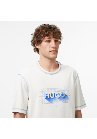 Hugo Nothal Erkek Beyaz T-shirt 50553498