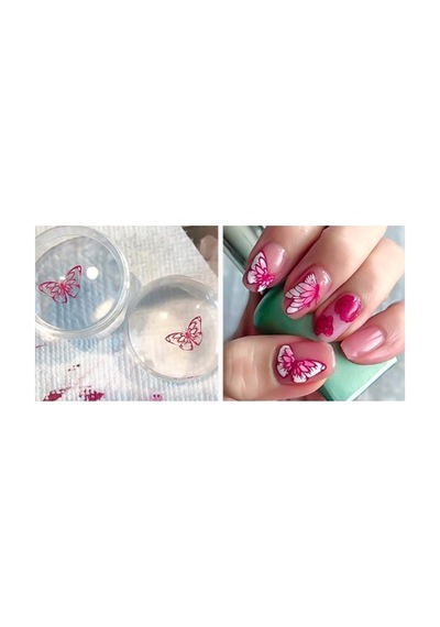 Stamper Baskı Transfer Aparat Seti Silikon Oje Dizayn Baskı Seti Nail Art Tırnak Damgalama
