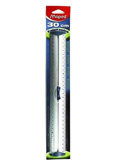 Maped 120130 30 Cm Triple Desimetre Alüminyum Cetvel Diğer