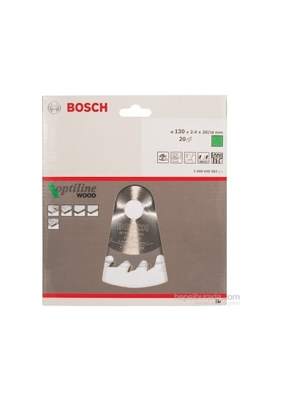 Ahşap İçin Daire Testere Bıçağı, 130 X 20/16 X 2,4 Mm