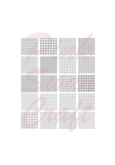 Geometrik Patternler 20 X 20 Cm Büyük Boyama Kitabı