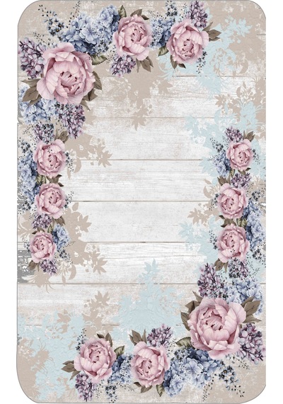 Rovigo Home Baskılı Kaymaz Taban 2 Li Banyo Paspas Takım Rvg5069-100X60-60X50 Çok Renkli