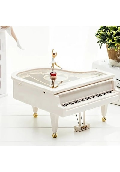 Balerinli Dans Eden Piyano Müzik Kutusu N-46