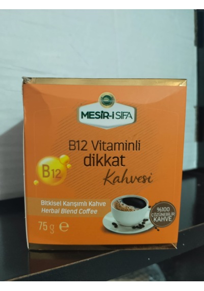 Mesirişifa B12 Vitamin Katkılı Bitkisel Karışımlı Çözünebilir Kahve 75gr Çözünebilir