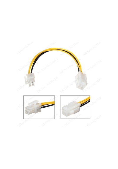 Atx Güç Kaynağı 12V 4-Pin P4 Cpu Power Erkek-Dişi Uzatma Kablosu