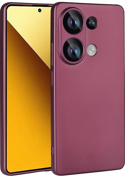 Noktaks - Xiaomi Uyumlu Xiaomi Redmi Note 13 Pro 4g - Kılıf Mat Renkli Esnek Premier Silikon Kapak - Mürdüm