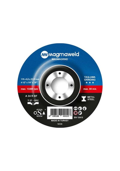 Magmaweld Magmagrind Taşlama Taşı -115x6.0x22 MM-813m211567-a